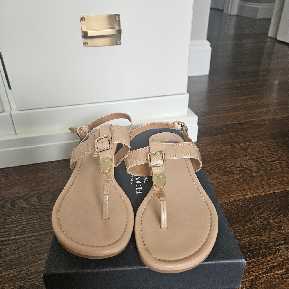 Coach Tan Sandals